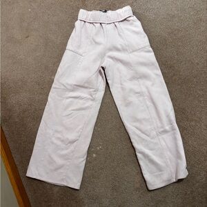 Light Pink Wide-Leg Pants